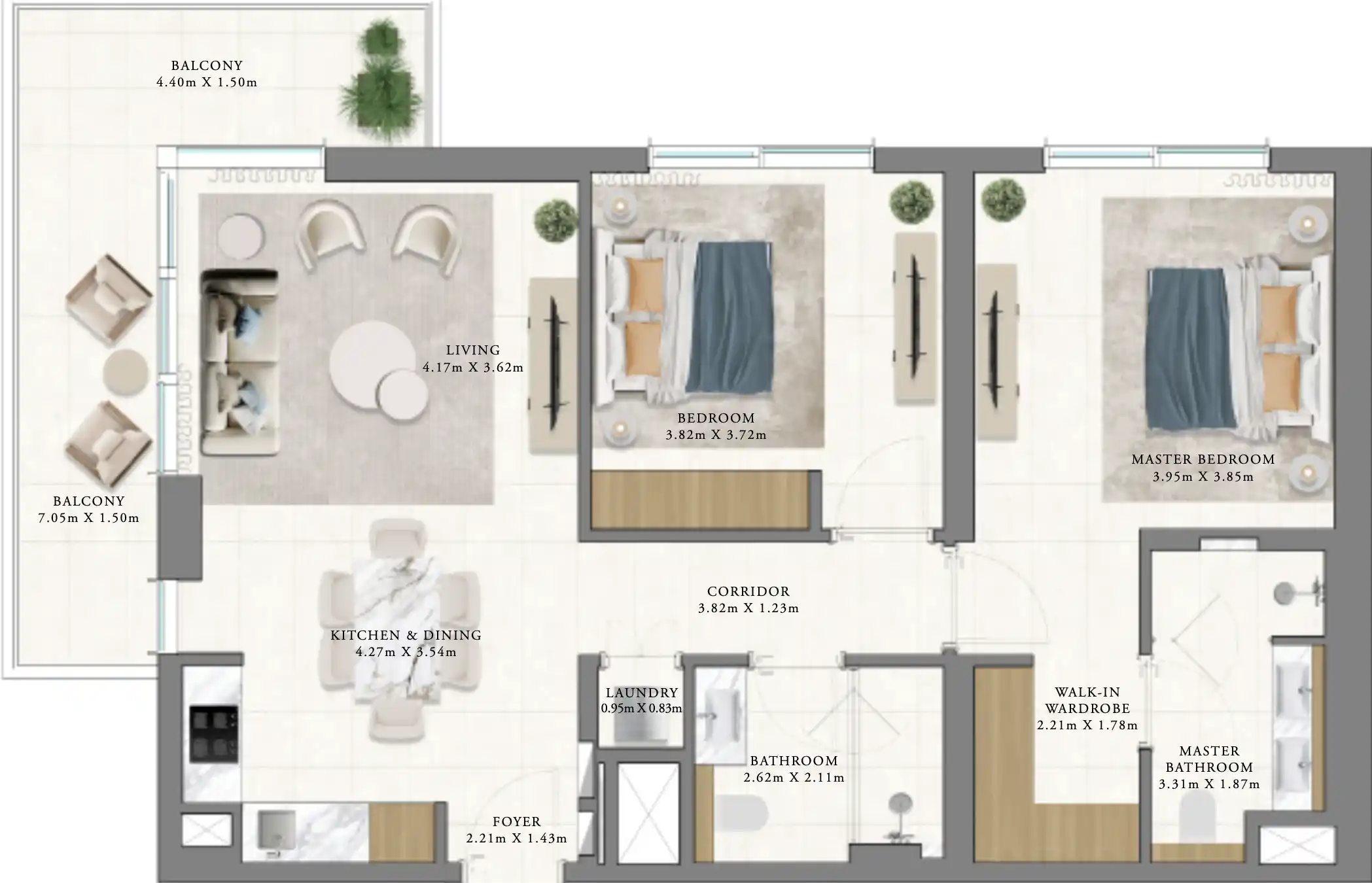 Floor Plans of Emaar Vida Residences Club Point