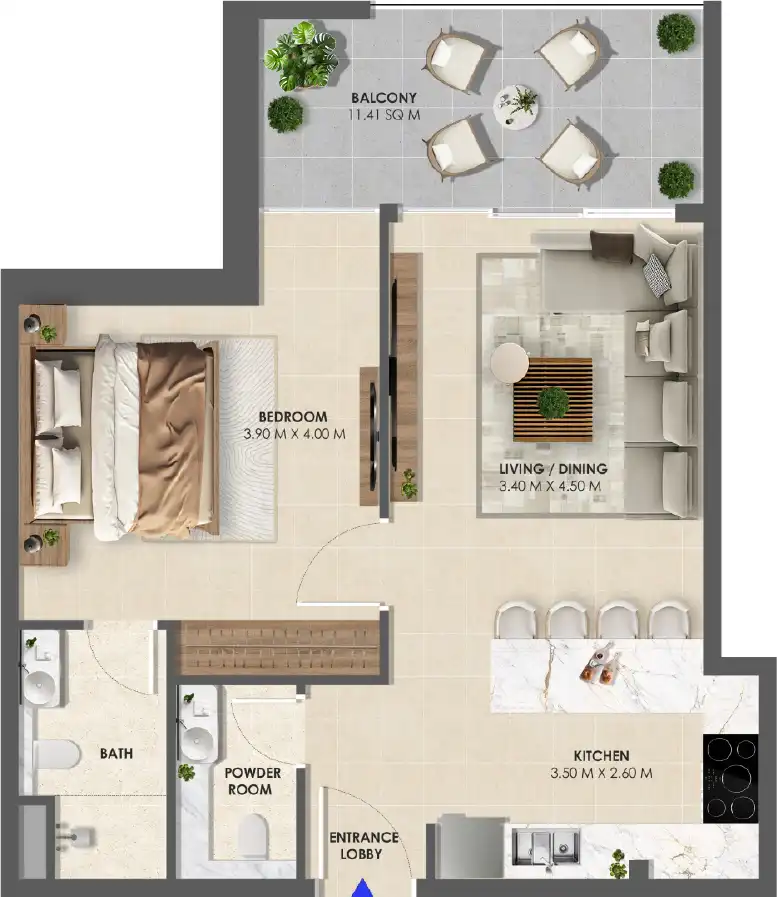 Floor Plans for Vivida Residences in Dubai