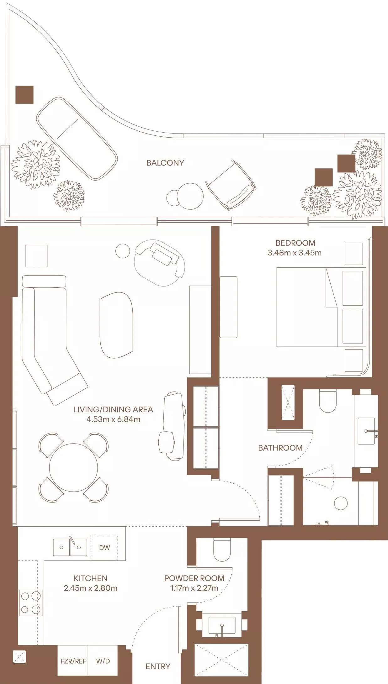 Floor Plans of Dubai Harbour Residences