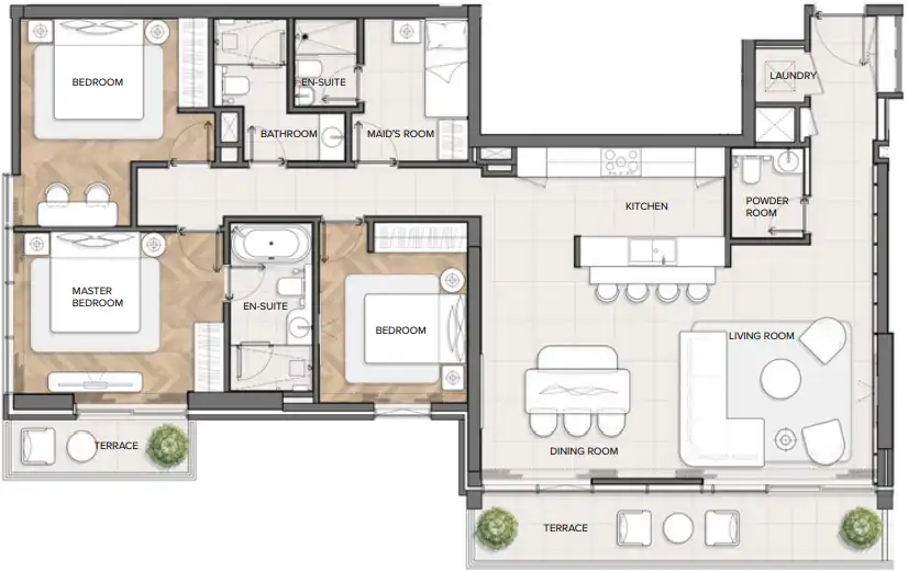 Floor Plans for Residences Du Port Autograph Collection in Dubai