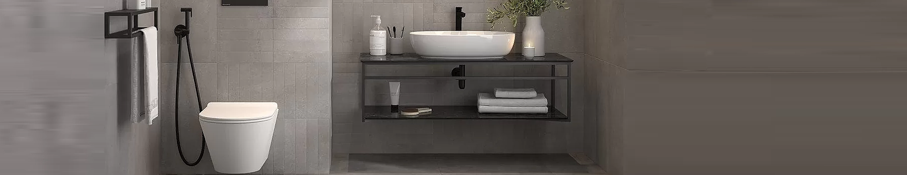 Stylish Kitchen tiled with Large White Tiles - Direct Tiling