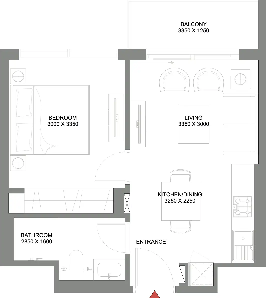 Floor Plans for Sobha 340 Riverside Crescent in Dubai