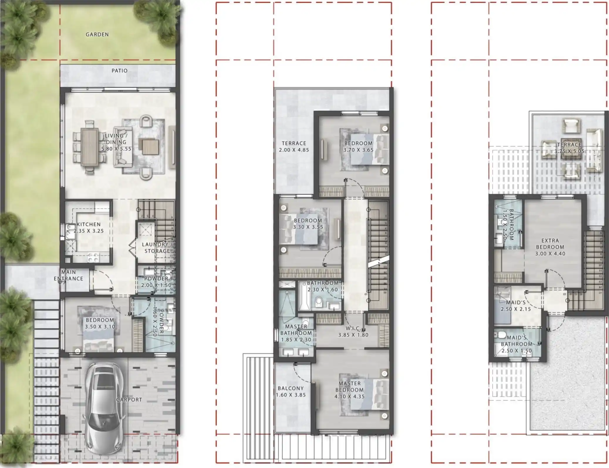 Floor Plans of DAMAC Islands