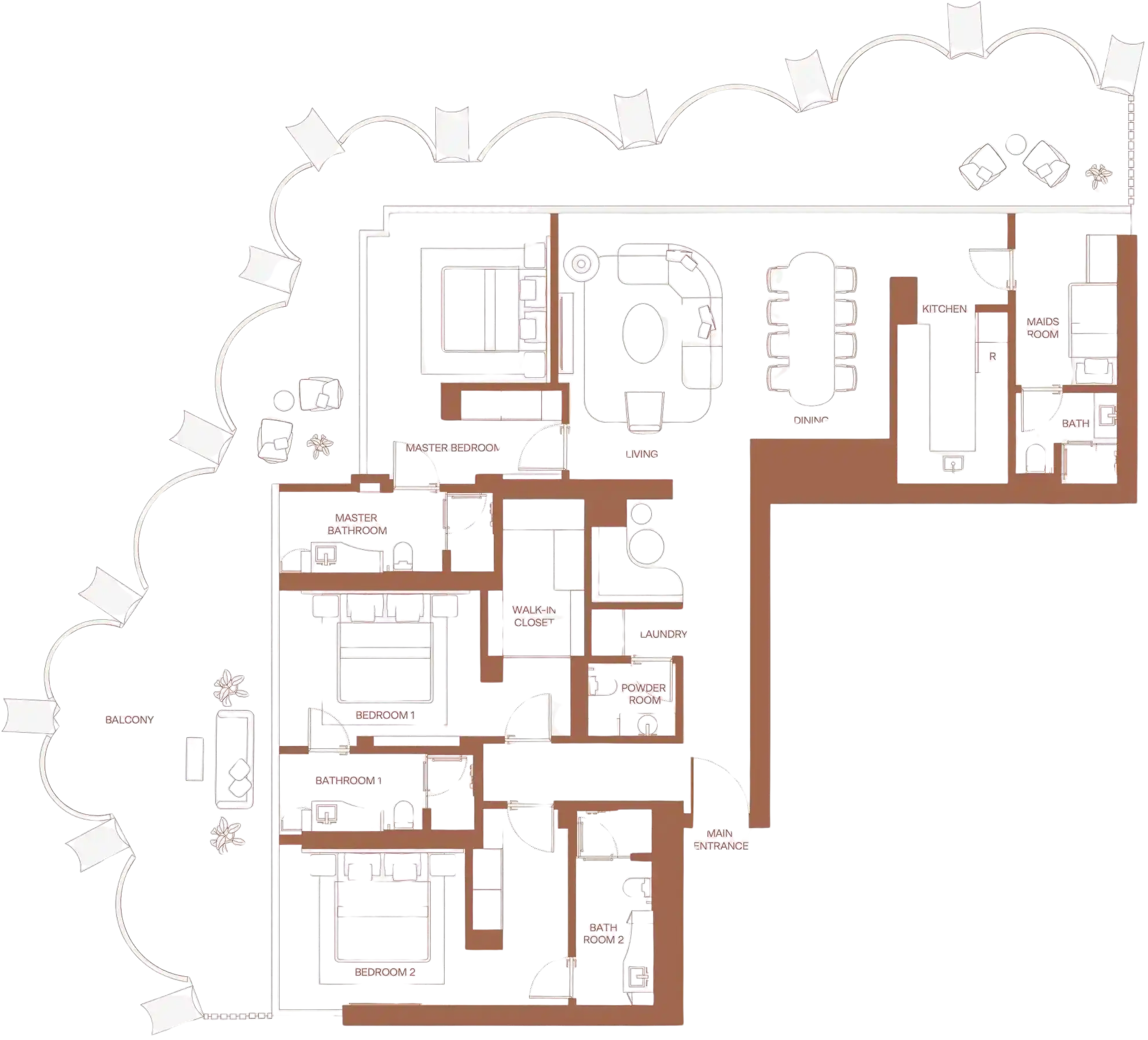 Floor Plans for Eden House Za’abeel in Dubai