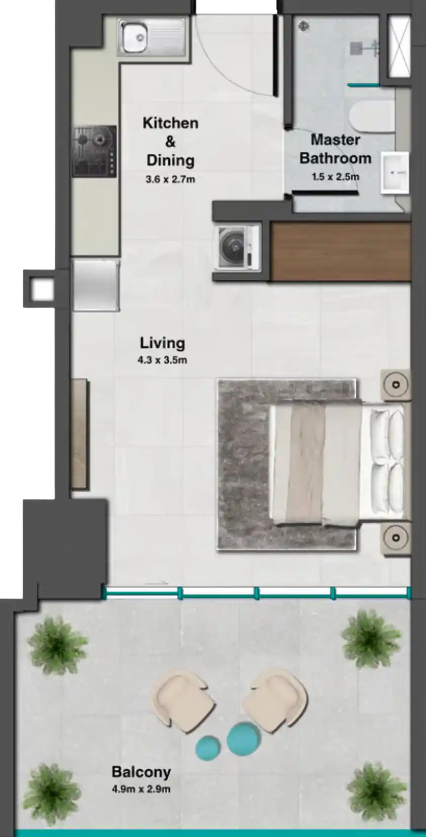 Floor Plans for Sky Hills Residences 2 in Dubai