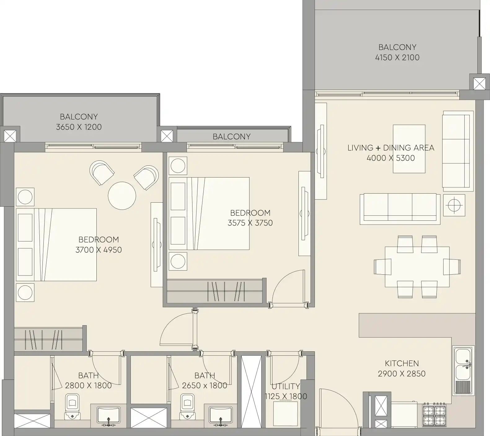 Floor Plans of Meraki The Haven 2