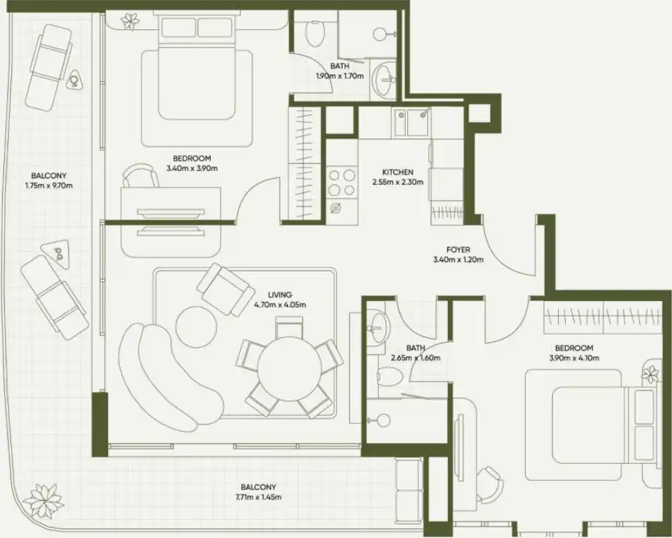 Планировки Olivia Gardens Residence