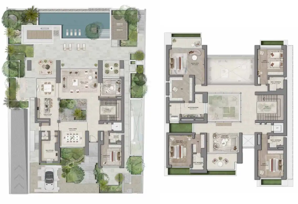 Floor Plans for Aldar The Wilds Moringa Mansions in Dubai