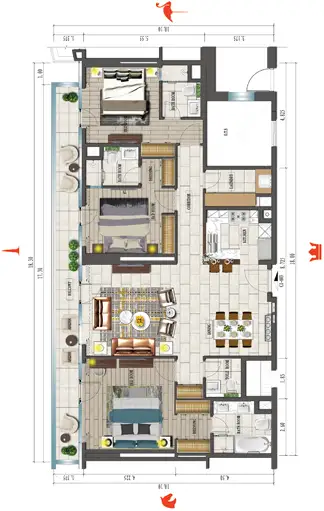 Floor Plans for Tonino Lamborghini Residences Dubai in Dubai