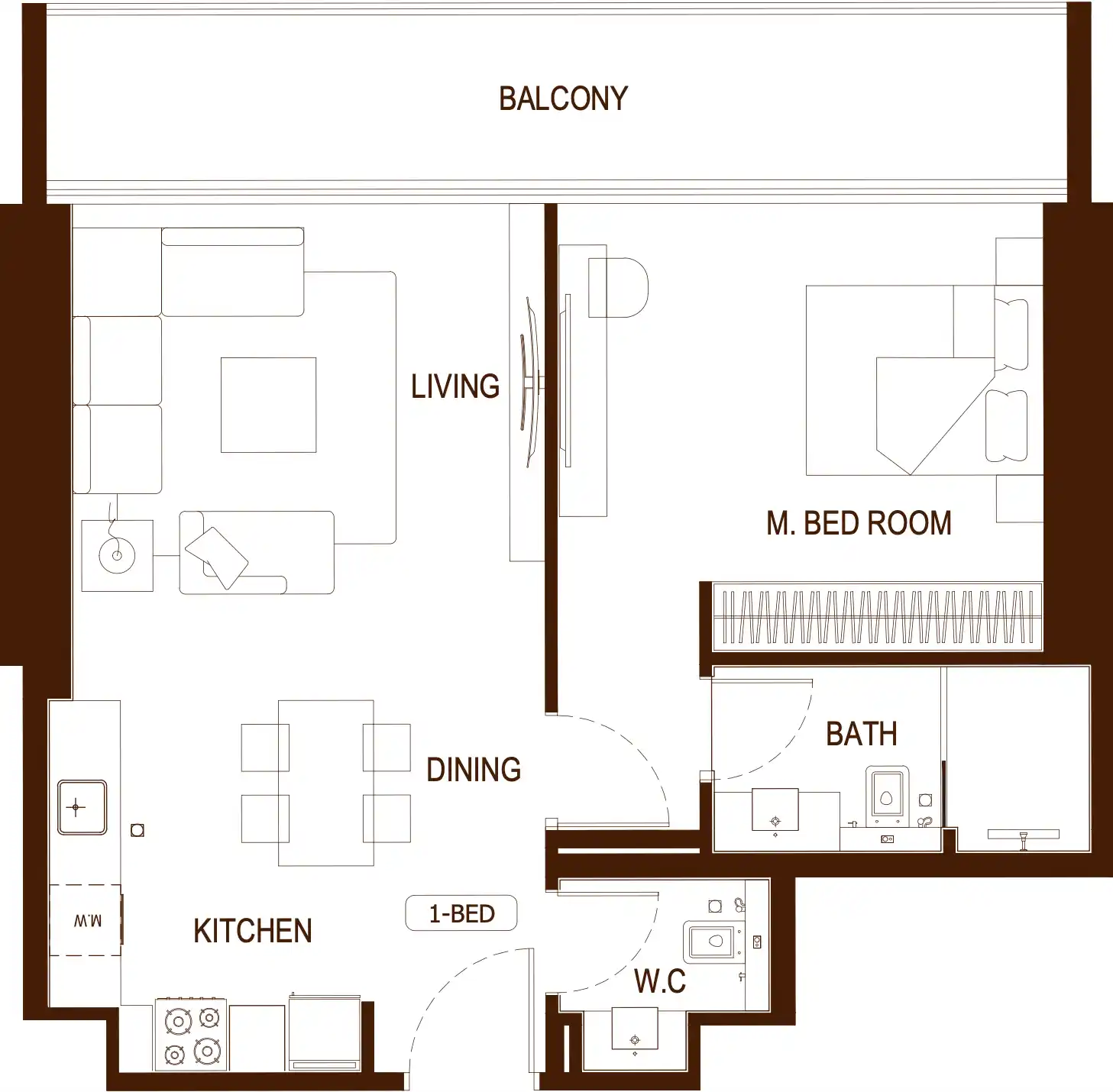 Floor Plans of Binghatti Hillviews