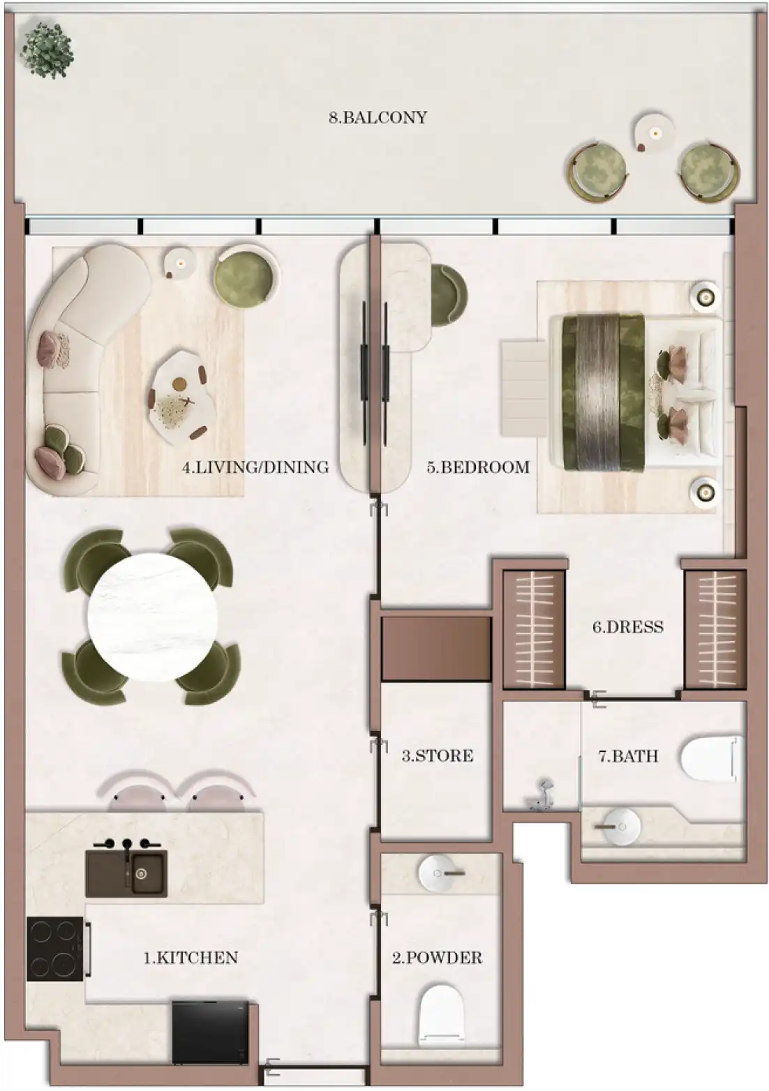 Планировка Havencia by ALA Developments