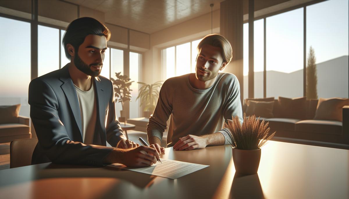 Расторжение договора аренды: как действовать собственнику и арендатору Собственник и арендатор обсуждают сдачу