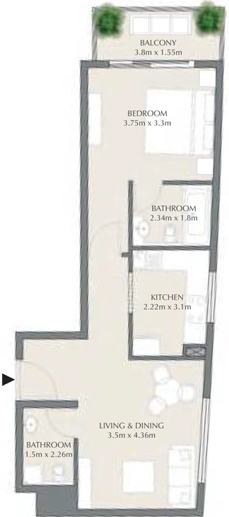 Floor Plans for Park Beach Residences 2 in Ras Al Khaimah