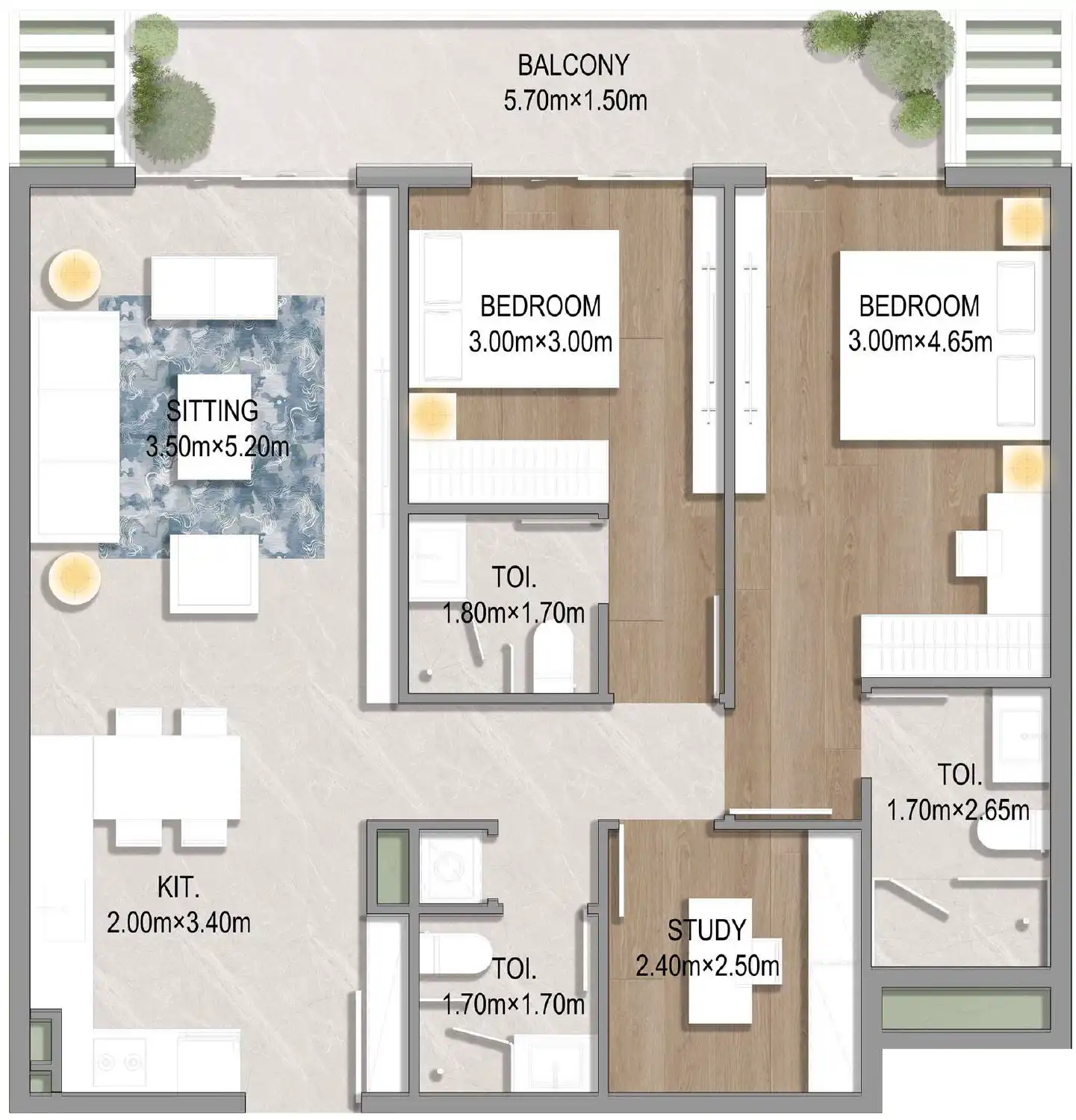 Планировка Oasis Residences