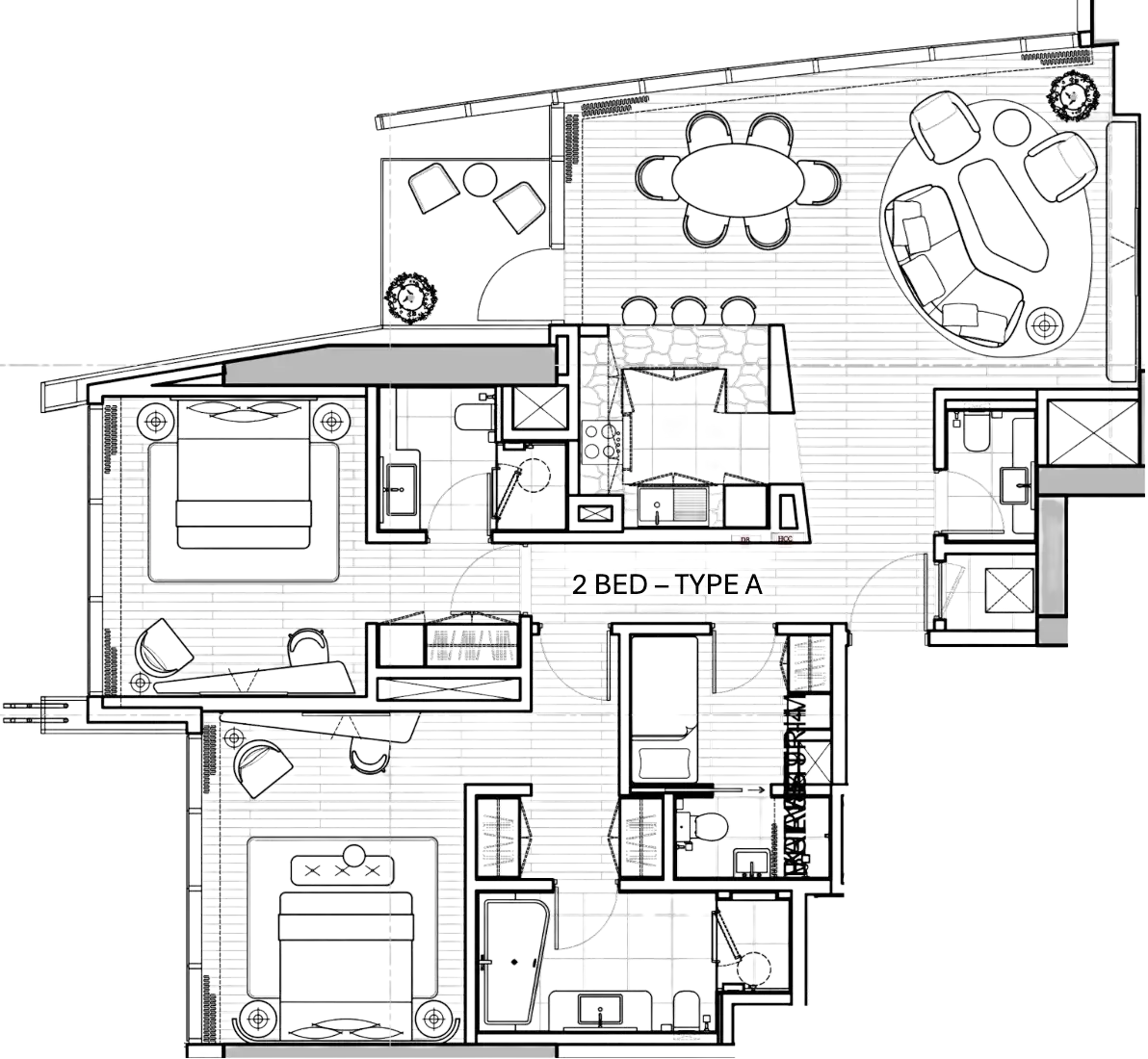 Floor Plans of W Residences Abu Dhabi Al Maryah Island