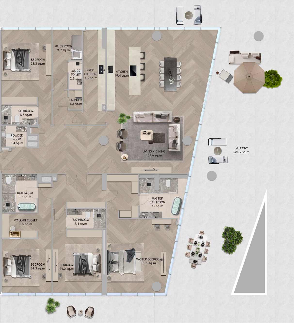 Floor Plans of Aldar The Source Terraces