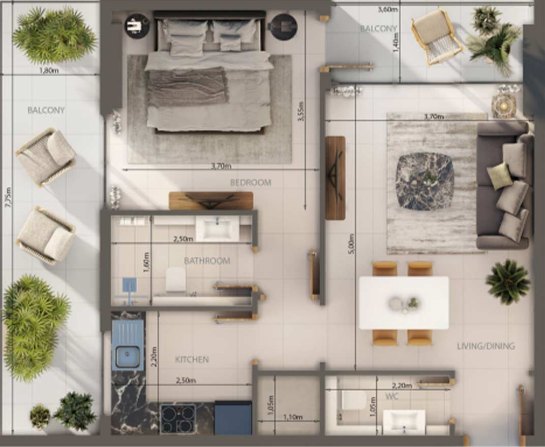 Floor Plans of Oasis Lofts