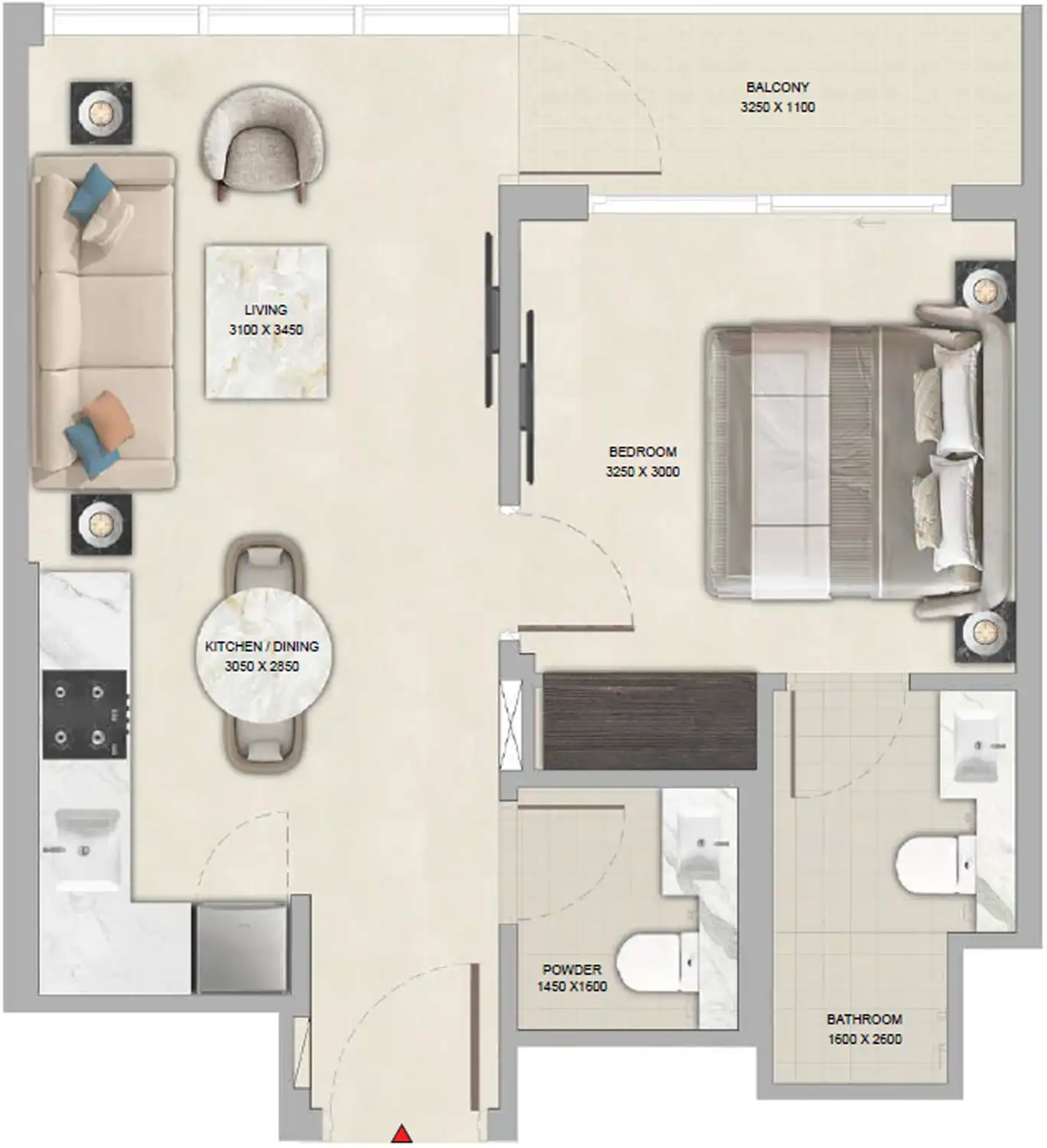 Floor Plans for Sobha Tranquil Beach Residences in Umm Al Quwain