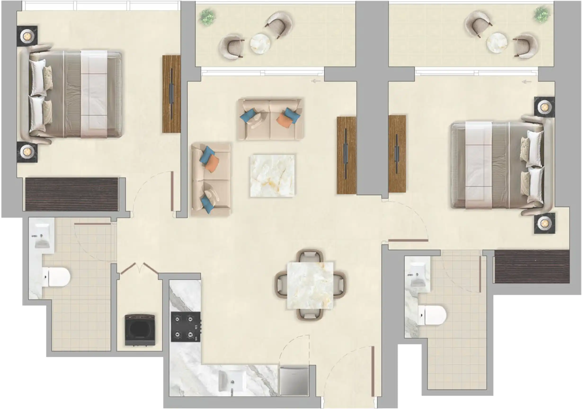 Floor Plans for Sobha Skyvue Altier in Dubai