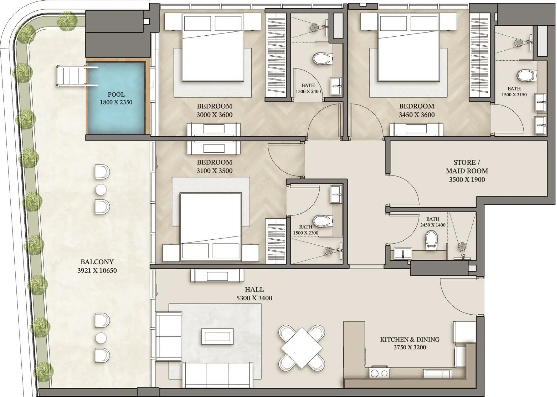 Планировка Empire Gardens