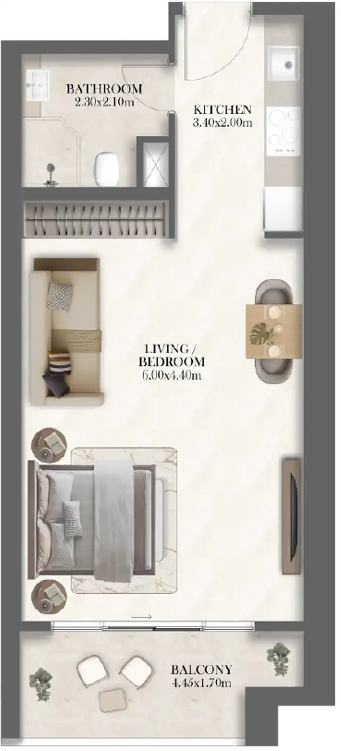 Планировка Radisson Residences Al Reem Island