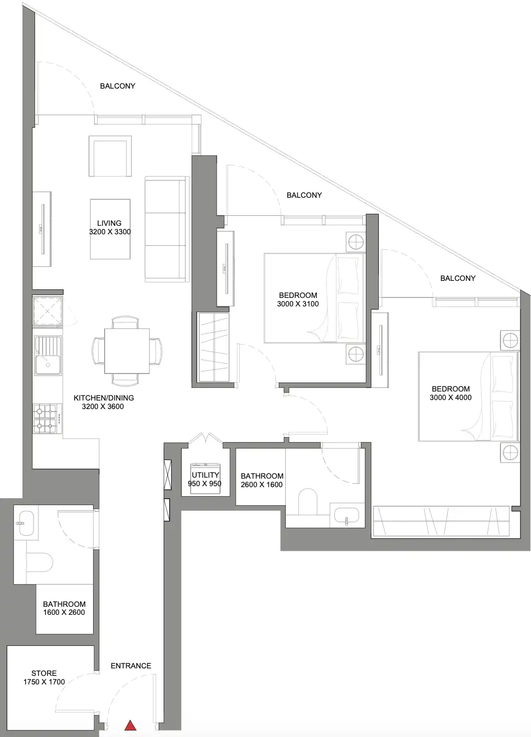 Floor Plans of Sobha Skyvue Solair