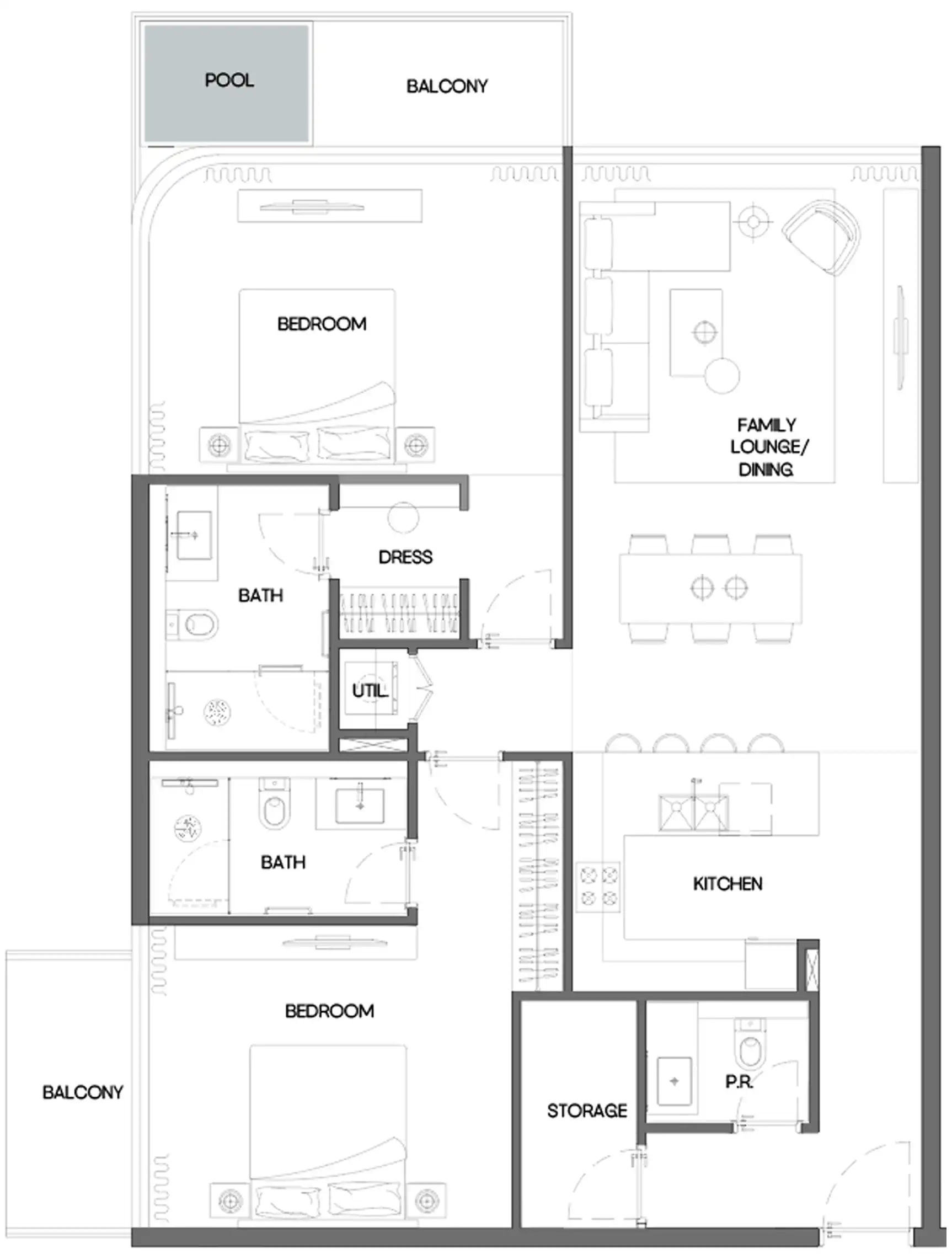 Floor Plans for Bayview Boulevard in Dubai