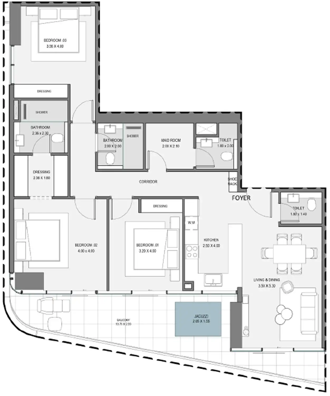 Floor Plans for Zen Lagoons by Sanzen in Dubai