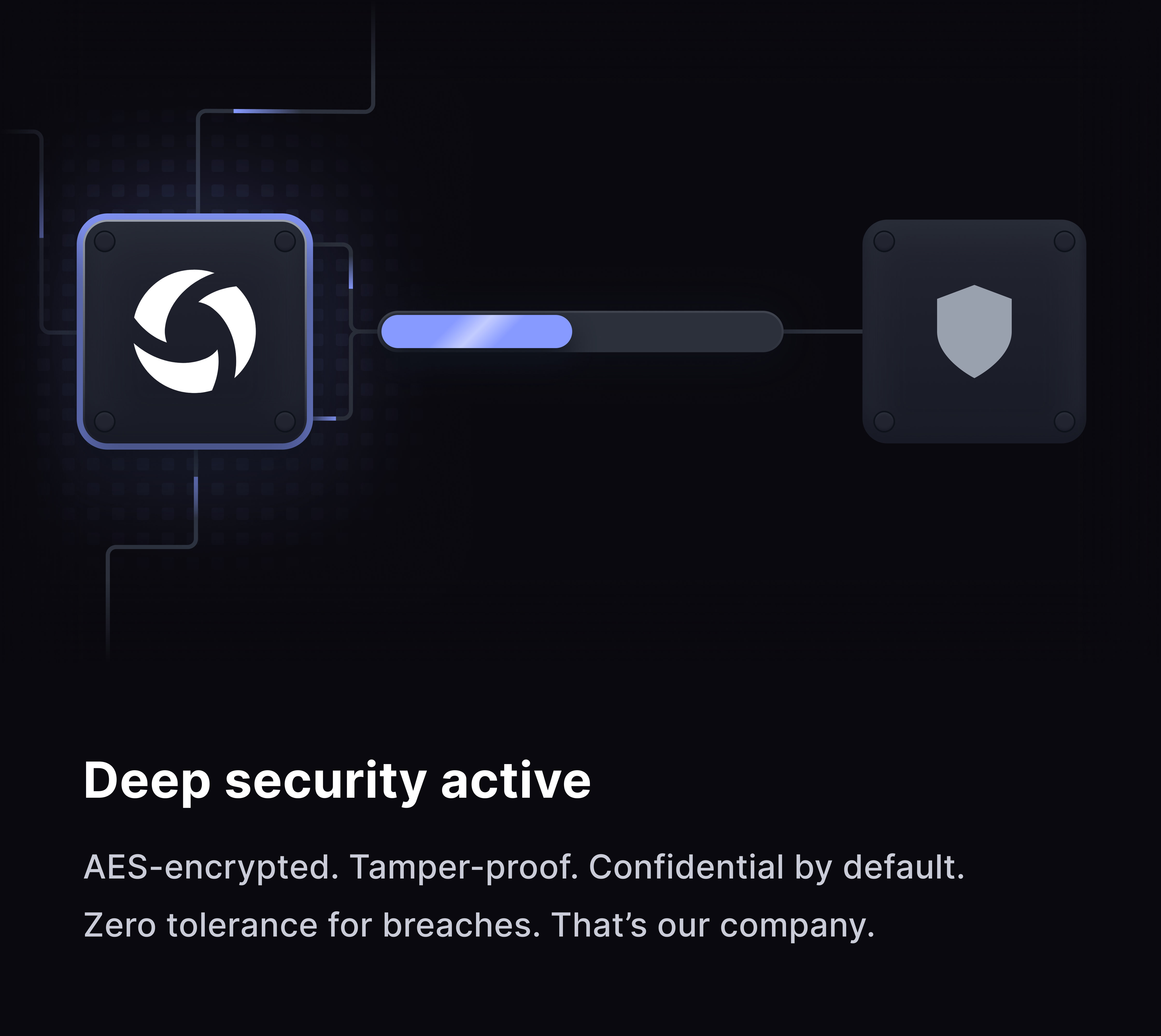Advanced security system with encrypted data and zero tolerance for breaches