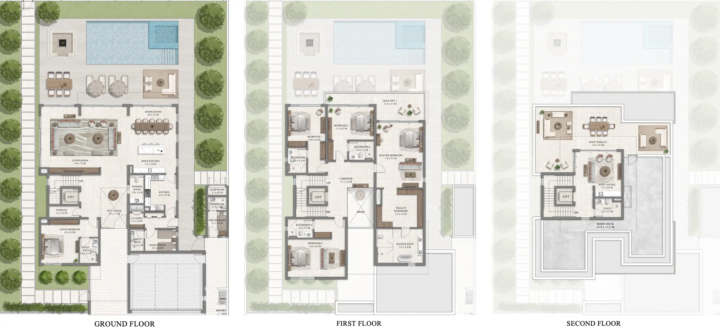 Floor Plans for Emaar Farm Gardens 2 at The Valley in Dubai