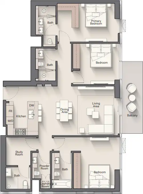 Floor Plans of Ellington Riverton House