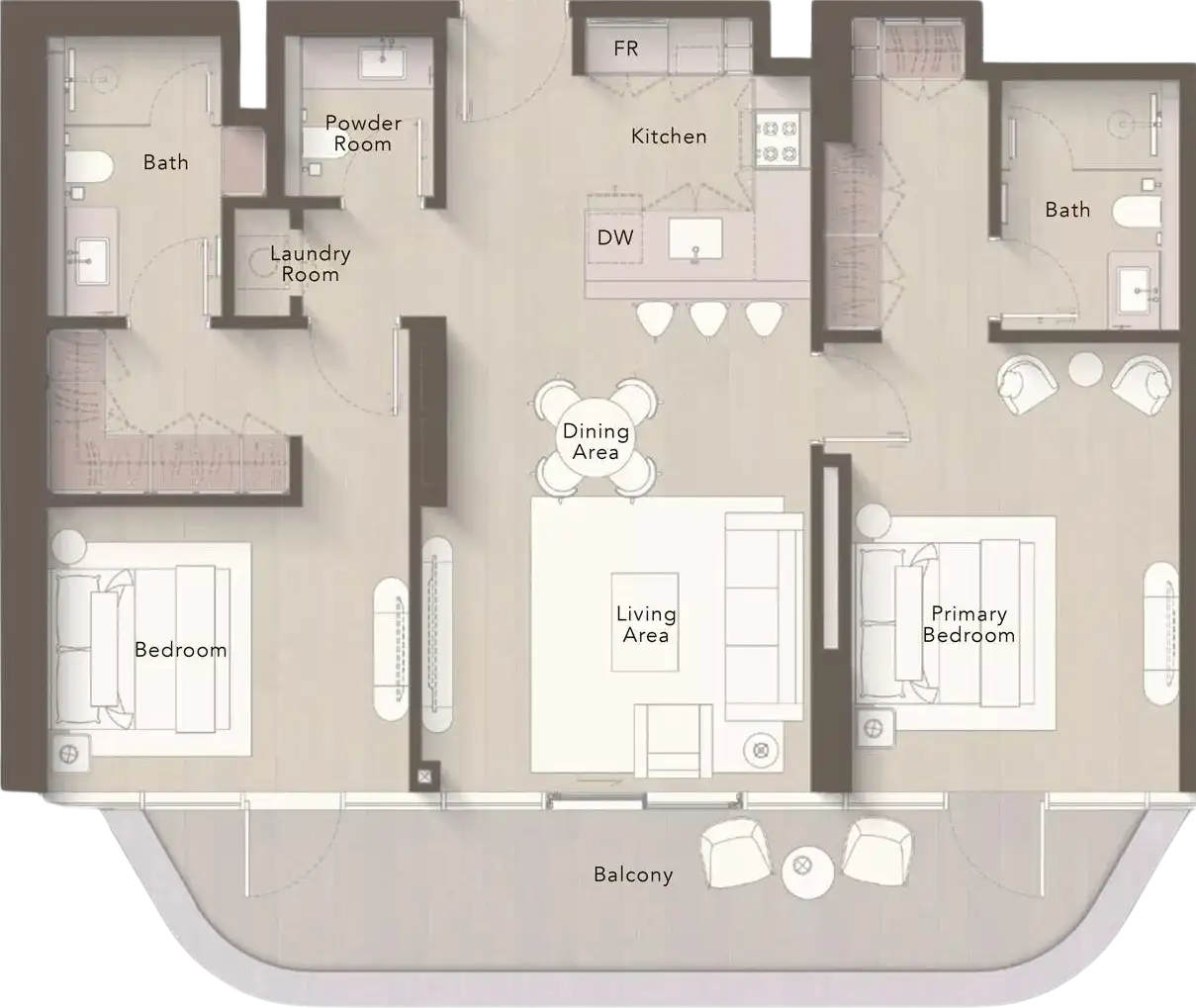 Floor Plans for Ellington Views 1 in Ras Al Khaimah