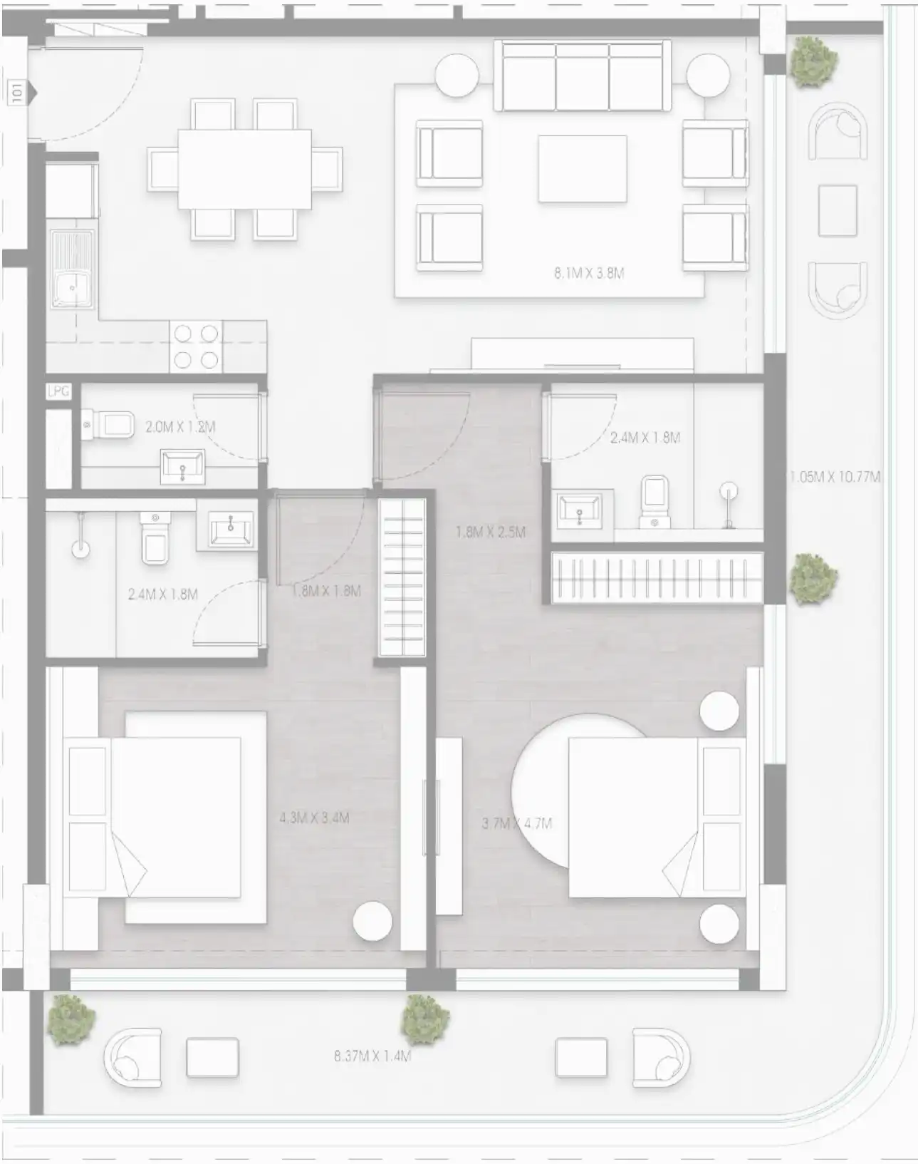 Floor Plans for Valores Residences in Dubai