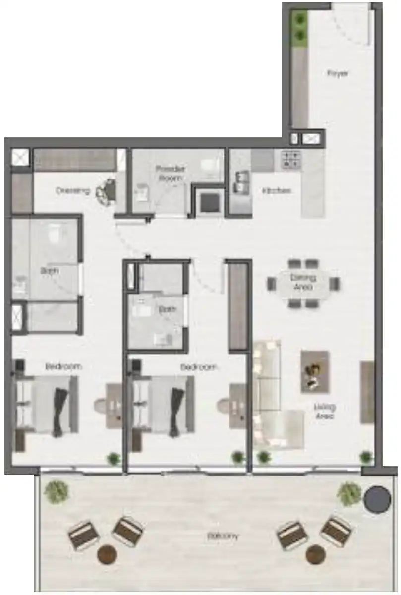 Floor Plans for Belmont Park by MAK Developers in Dubai