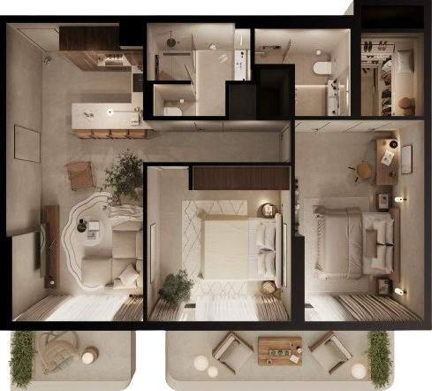 Floor Plans of Helvetia Residences JVC