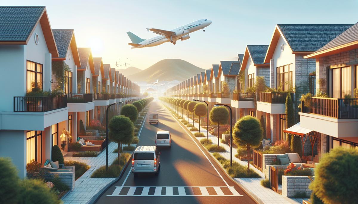 Цены на жильё у аэропорта Батуми: что дешевле и почему Вид жилых домов рядом с аэропортом Батуми