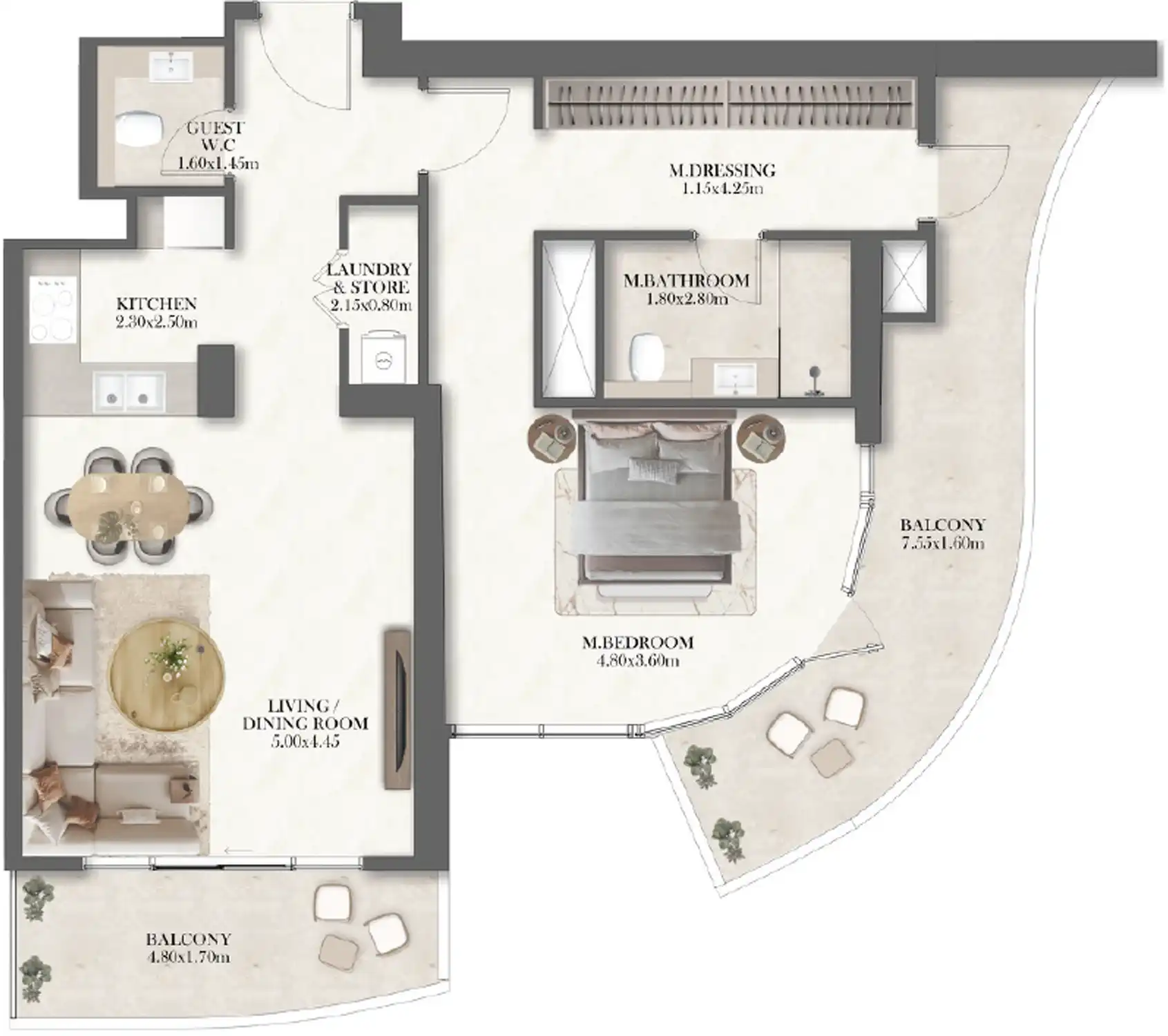 Планировка Radisson Residences Al Reem Island