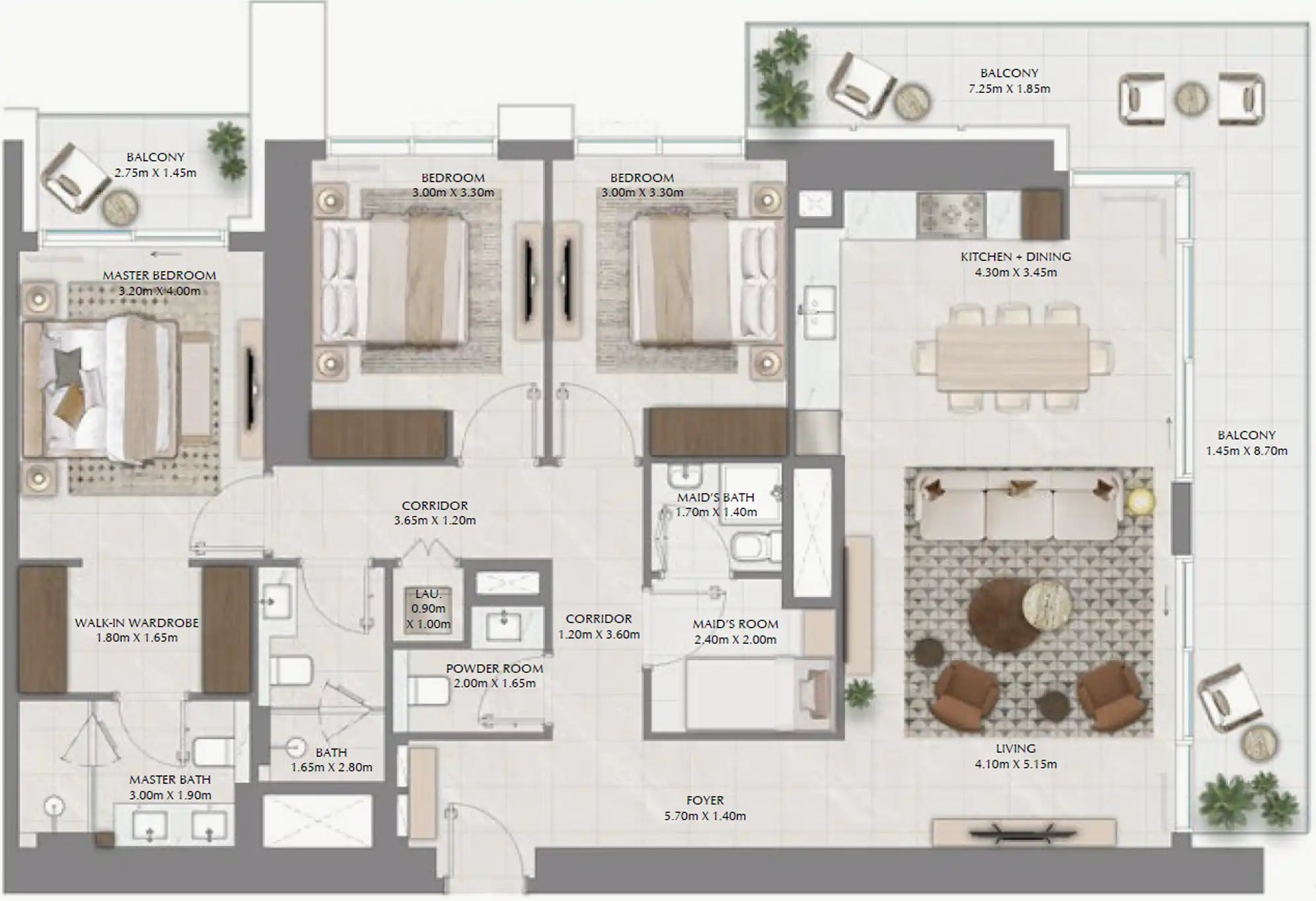 Floor Plans of Emaar Lyvia by Palace