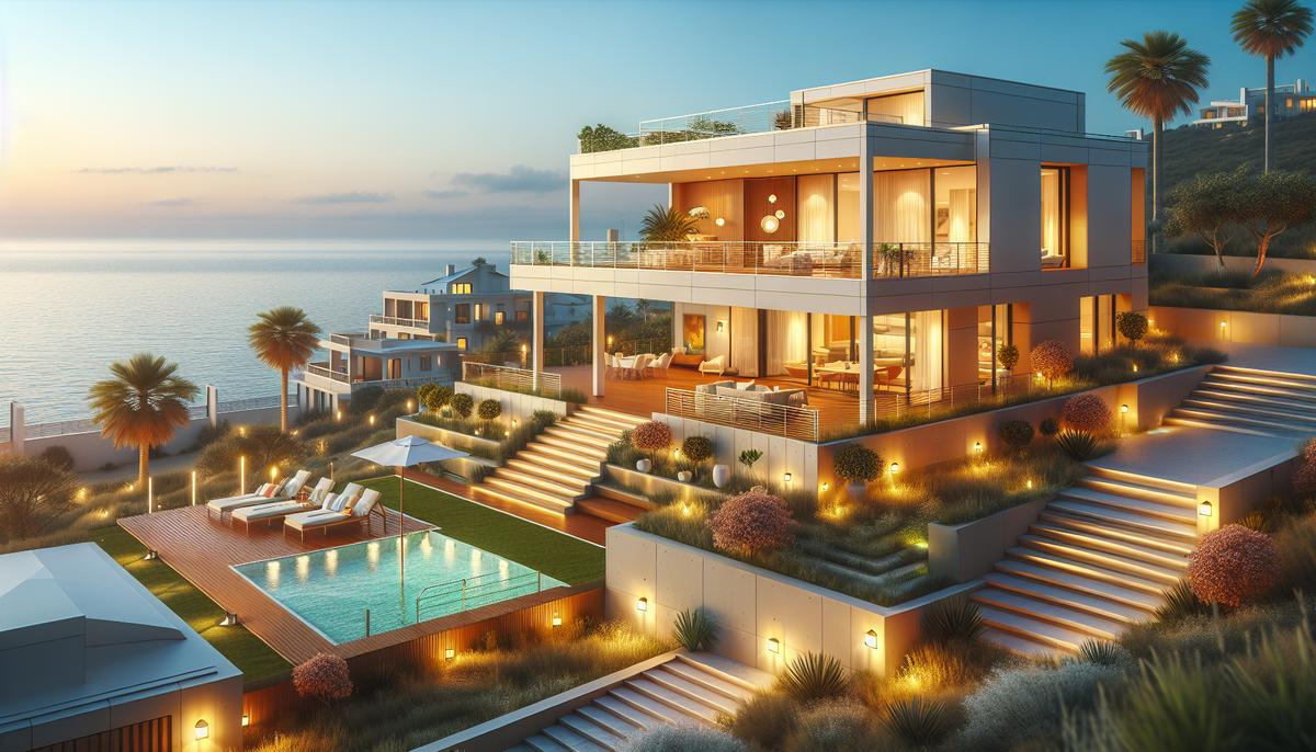 Стоит ли инвестировать в виллы у моря в Батуми Вилла у моря в Батуми — фасад и вид на море