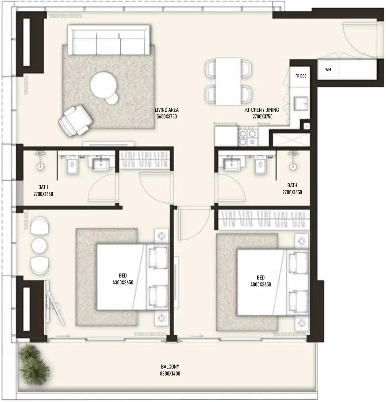 Floor Plans of Condor Golf Links 18