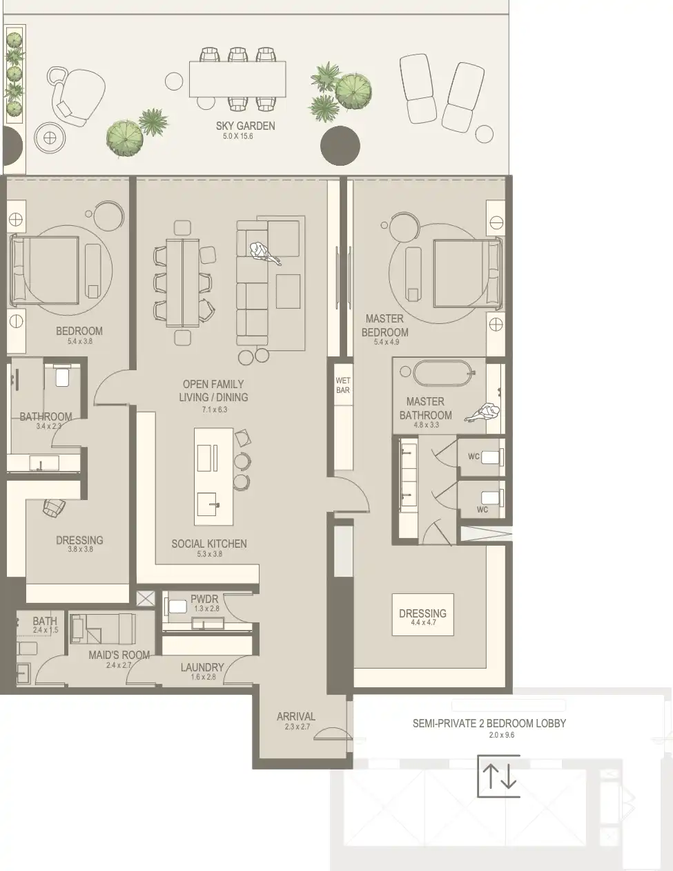 Floor Plans of The Chedi Private Residences