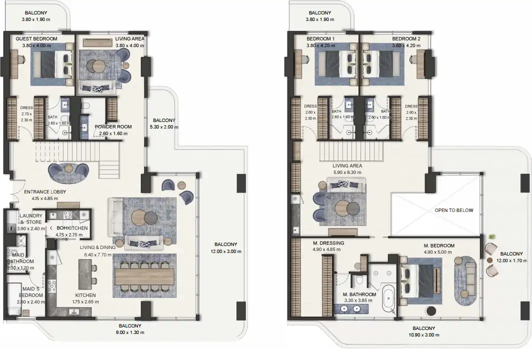 Floor Plans of Seamont Autograph Collection Residences