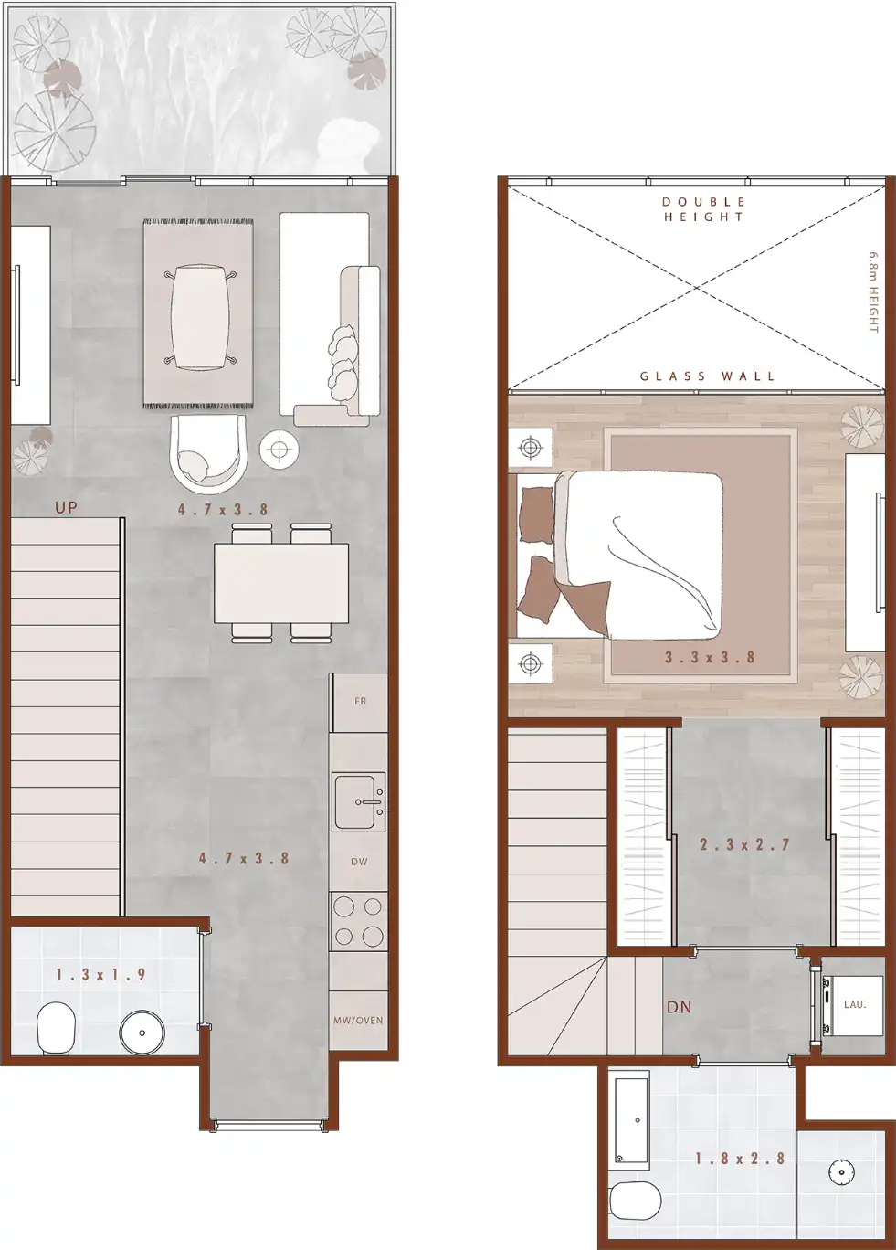 Floor Plans of The Autograph I Series