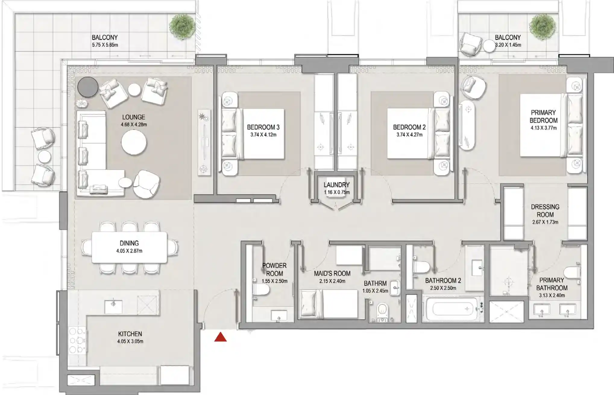 Floor Plans for Meraas Central Park Crestlane at City Walk in Dubai