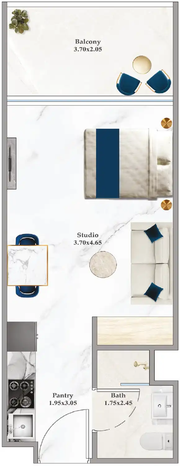 Floor Plans for Serenz by Danube in Dubai