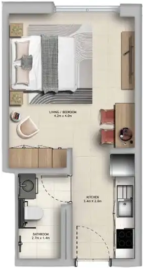 Floor Plans for Aldar Manarat Living 3 in Abu Dhabi