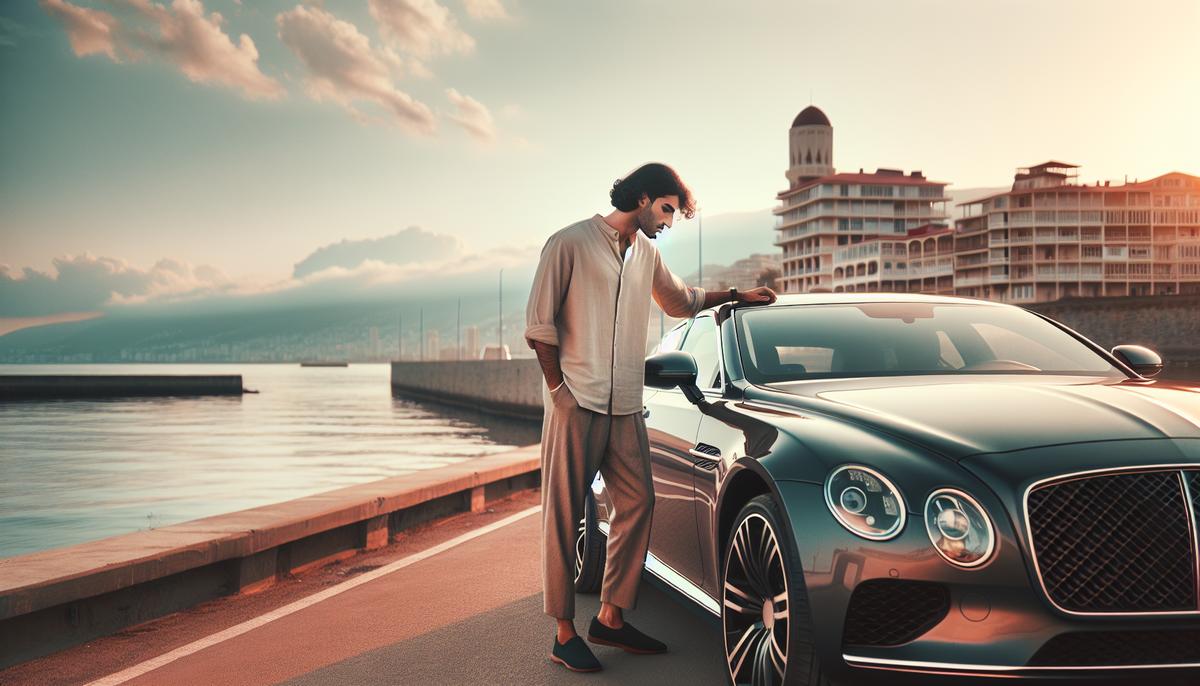 Покупка автомобиля в Грузии: что важно знать Человек осматривает автомобиль перед покупкой в Грузии