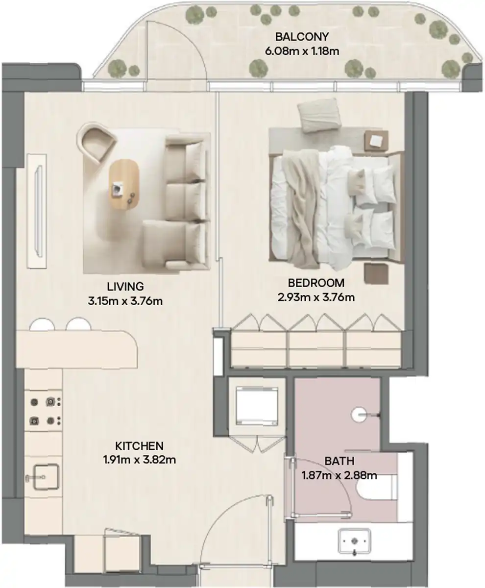 Планировки RAK Properties Mirasol 2