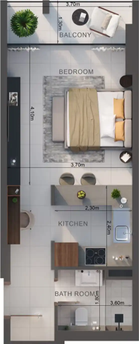 Floor Plans for Oasis Lofts in Dubai