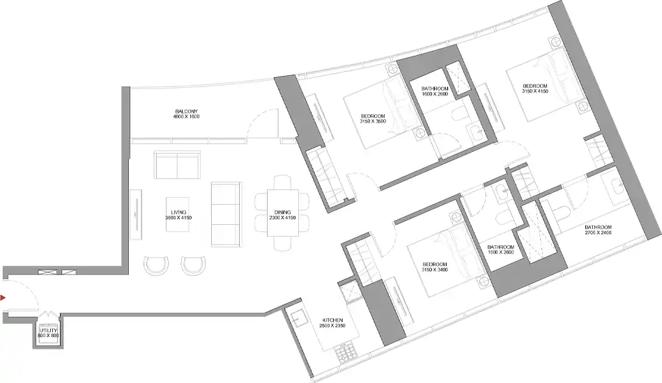 Floor Plans for Sobha Skyvue Spectra in Dubai